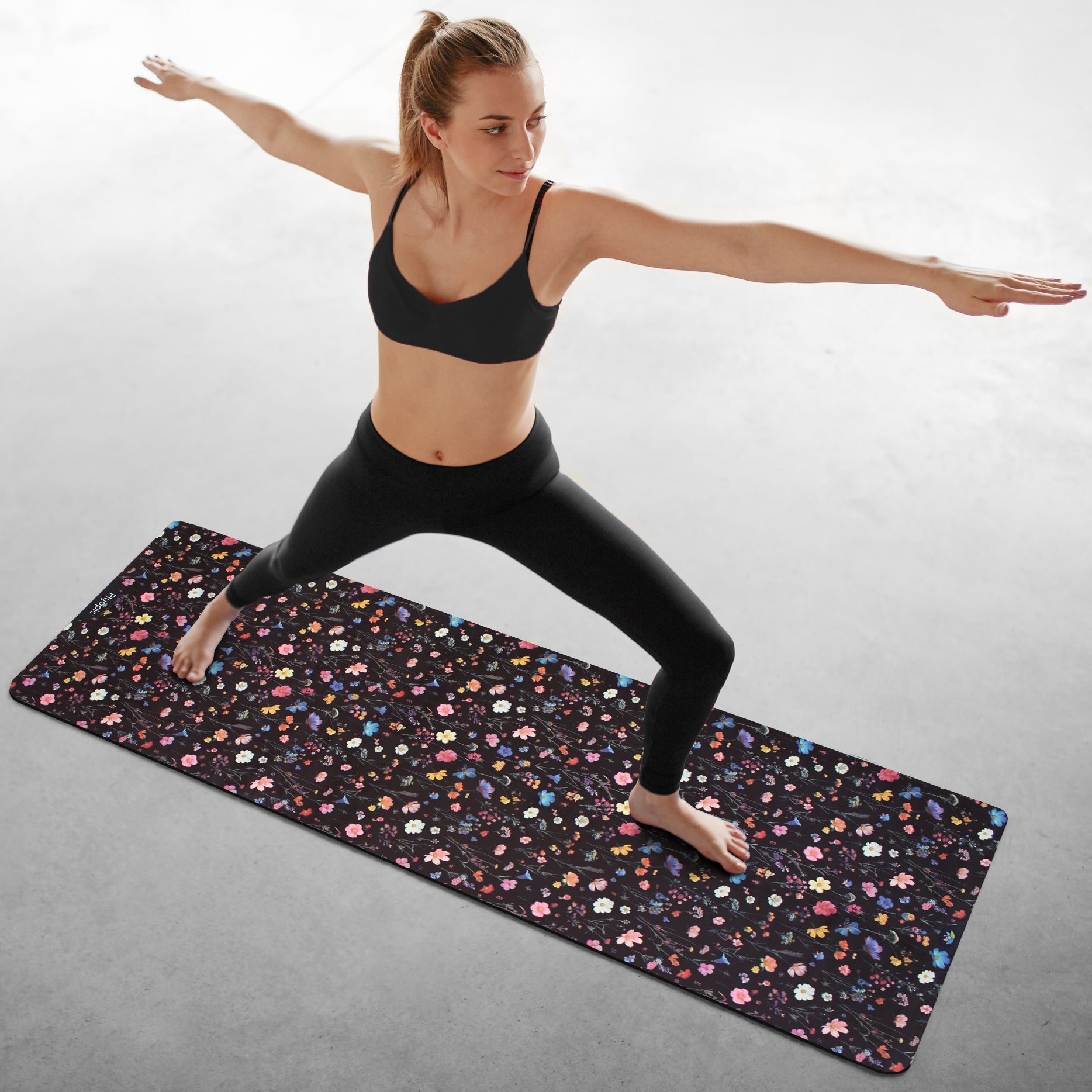 All In One Yoga Mat Floral Burst - Plyopic