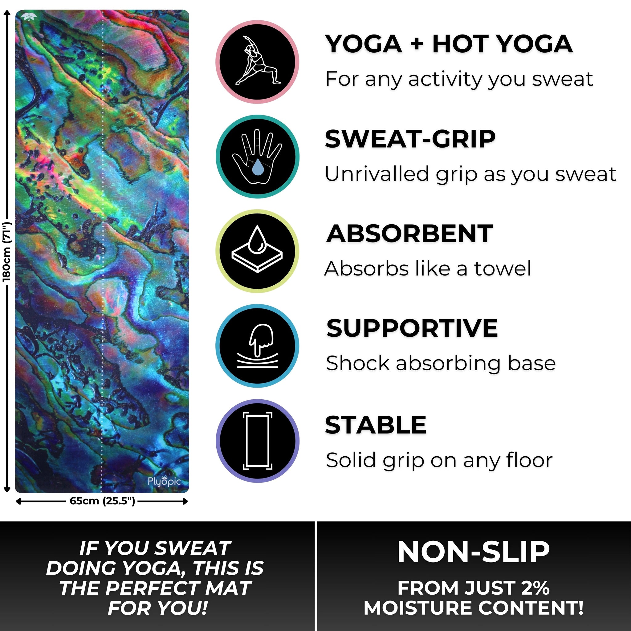 All In One Yoga Mat Haliotis - Plyopic