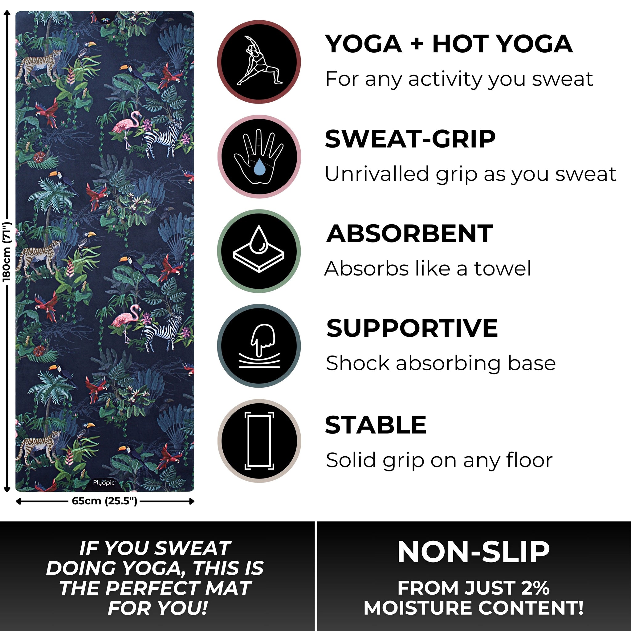 All In One Yoga Mat Jungle - Plyopic