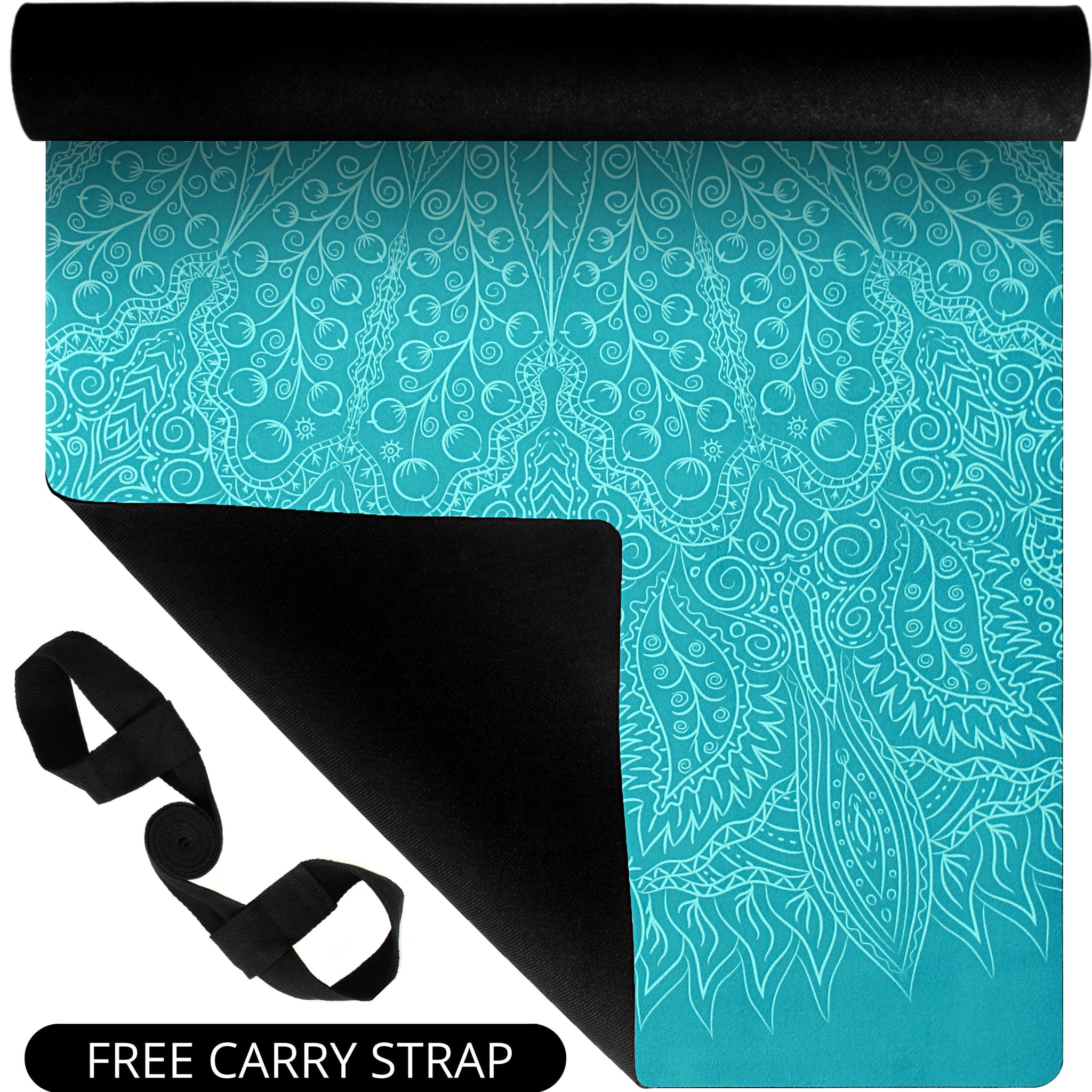 All In One Yoga Mat - Mint Mandala - Plyopic
