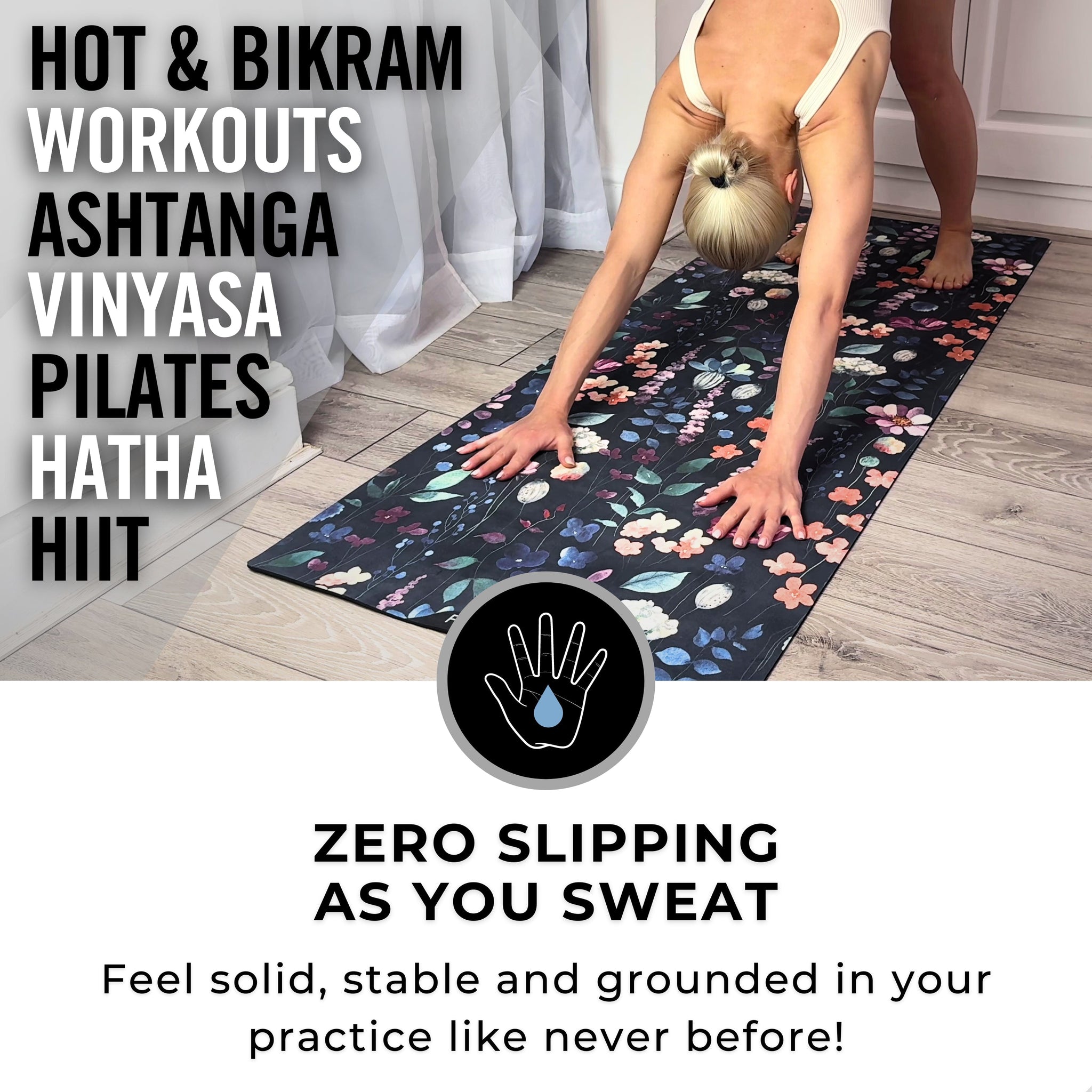 All In One Yoga Mat Wild Flowers - Plyopic