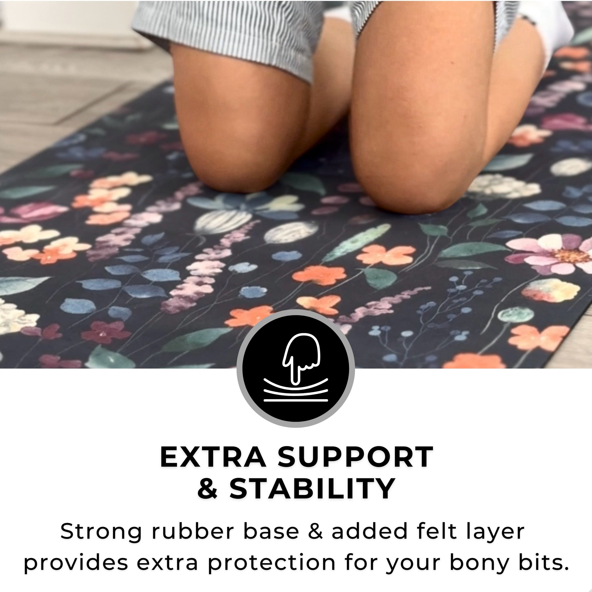 All In One Yoga Mat Wild Flowers - Plyopic