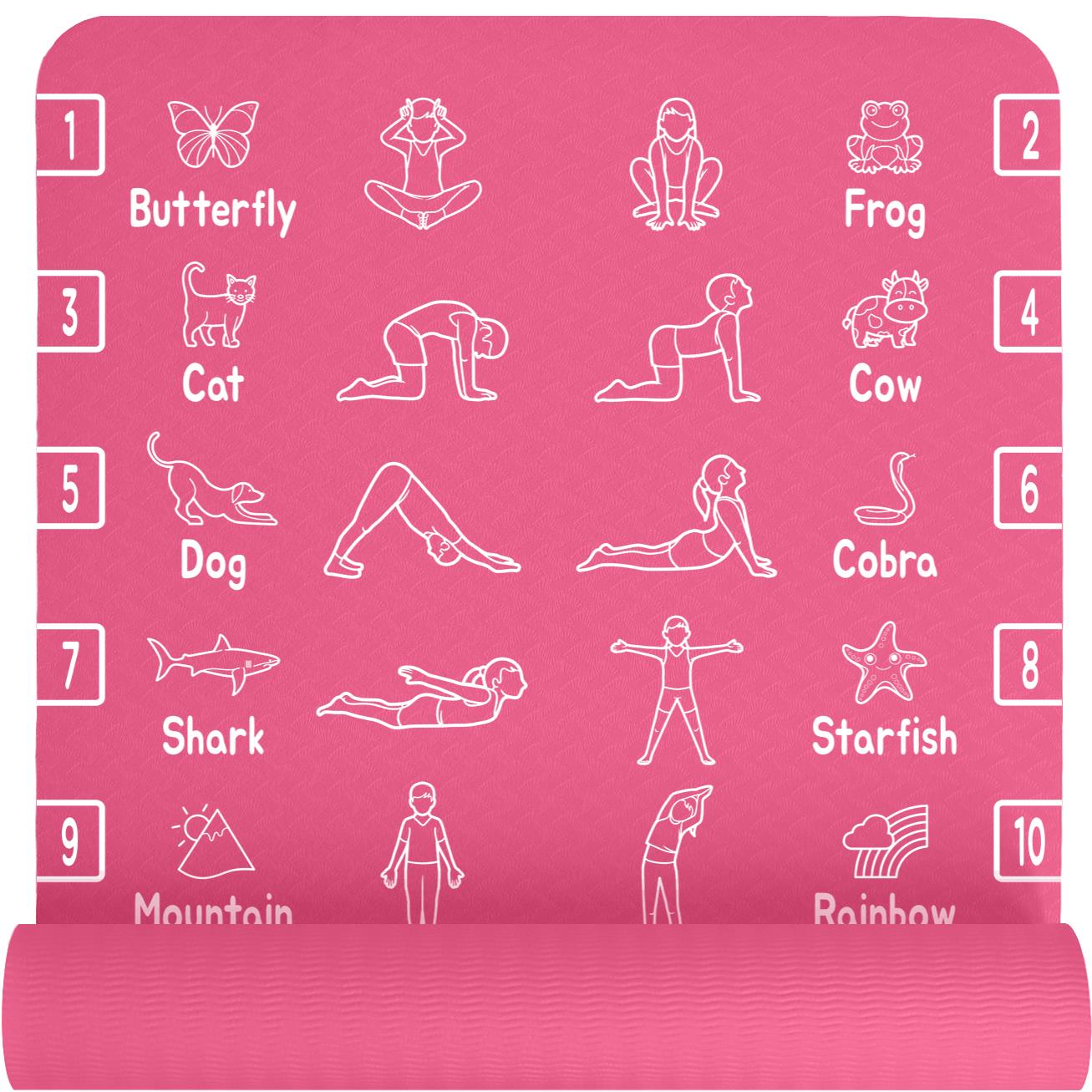 Kids Yoga Mat - Pink - Plyopic