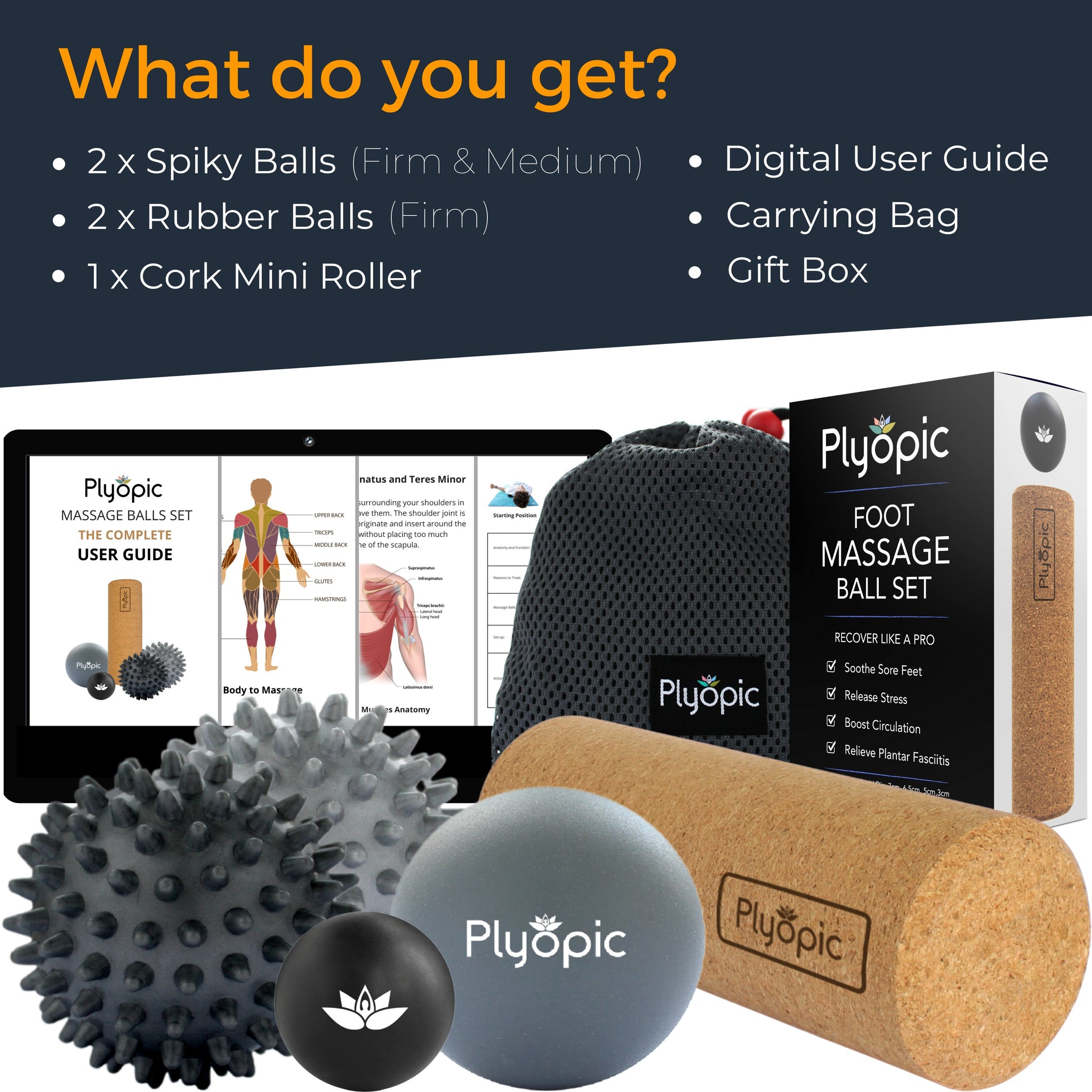 Plyopic Foot Massage Ball Set - Plyopic