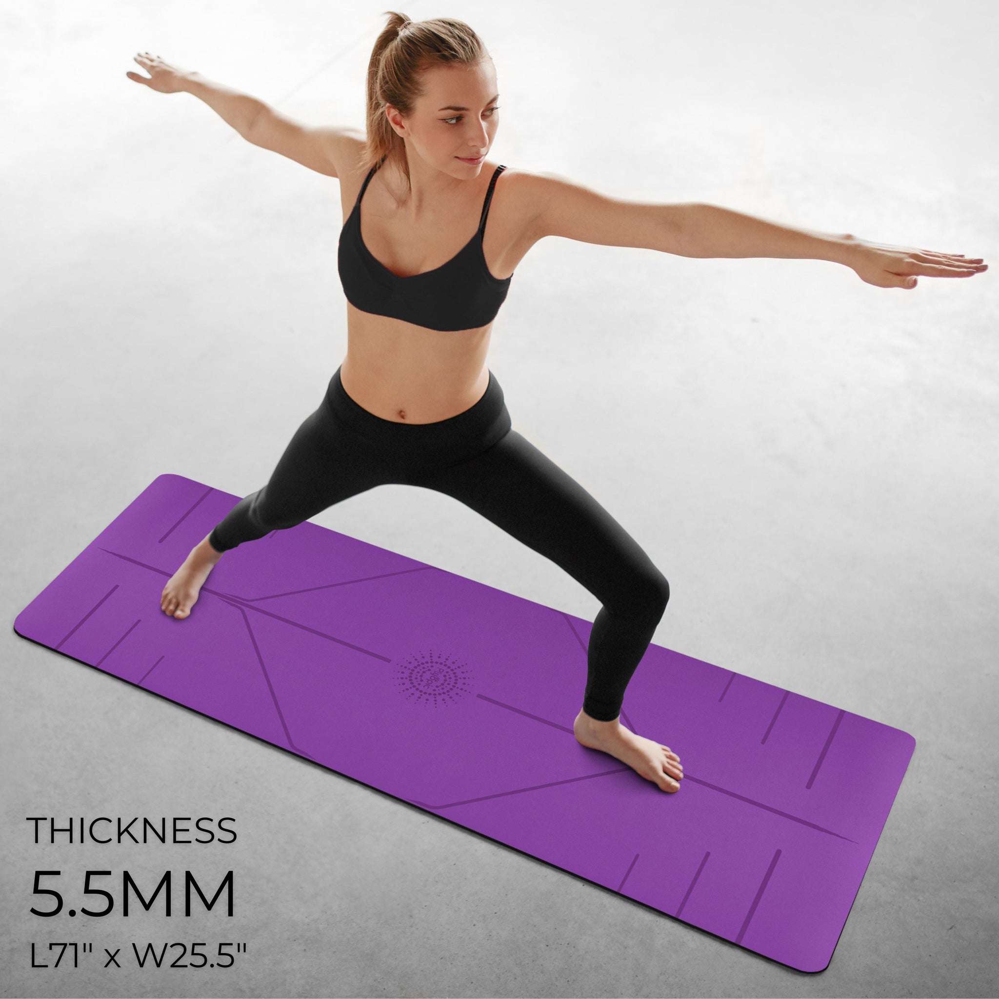 Ultra Grip Pro+ Yoga Mat - Purple - Plyopic