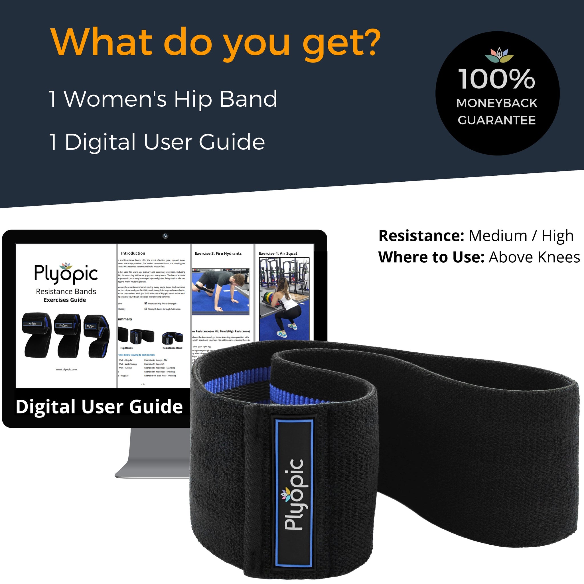 Women's Hip Band (Heavy Resistance) - Plyopic