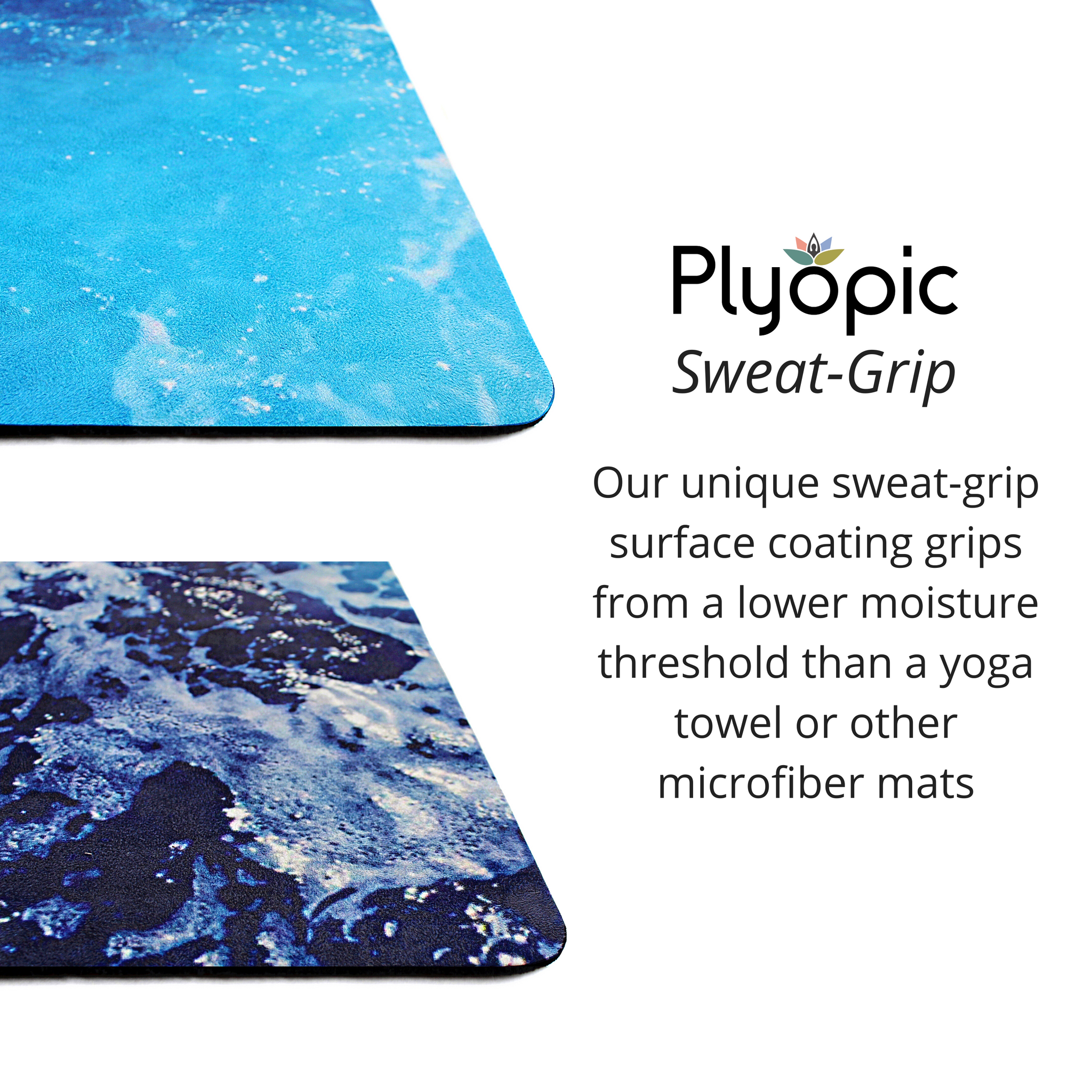 Plyopic All in One Pacific Yoga Mat Sweat Grip