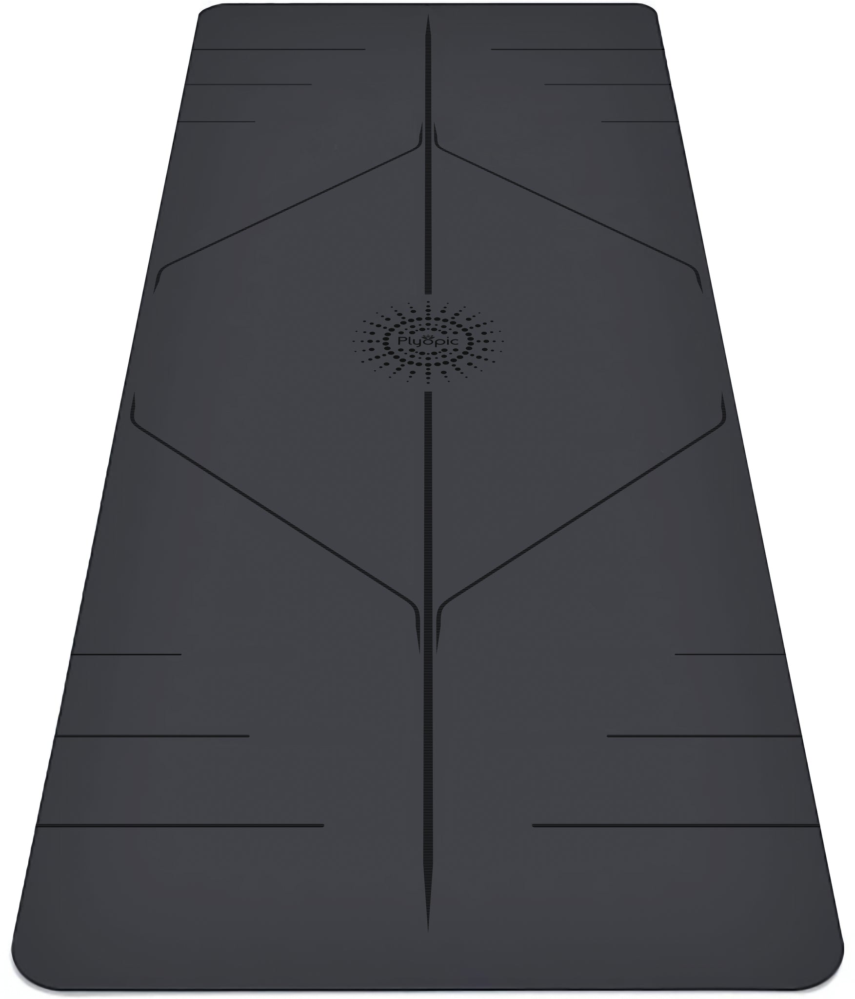 Ultra Grip Yoga Mat - Black (Alignment)