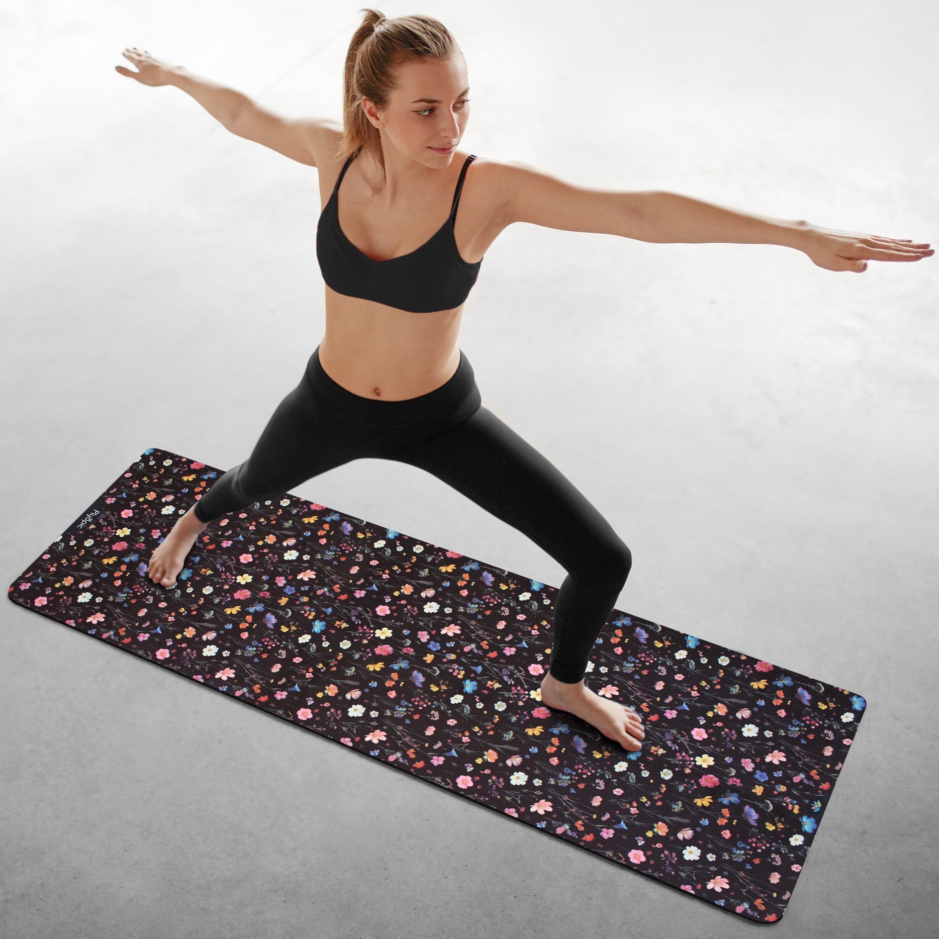 All-in-One-Yogamatte, Blumenmuster