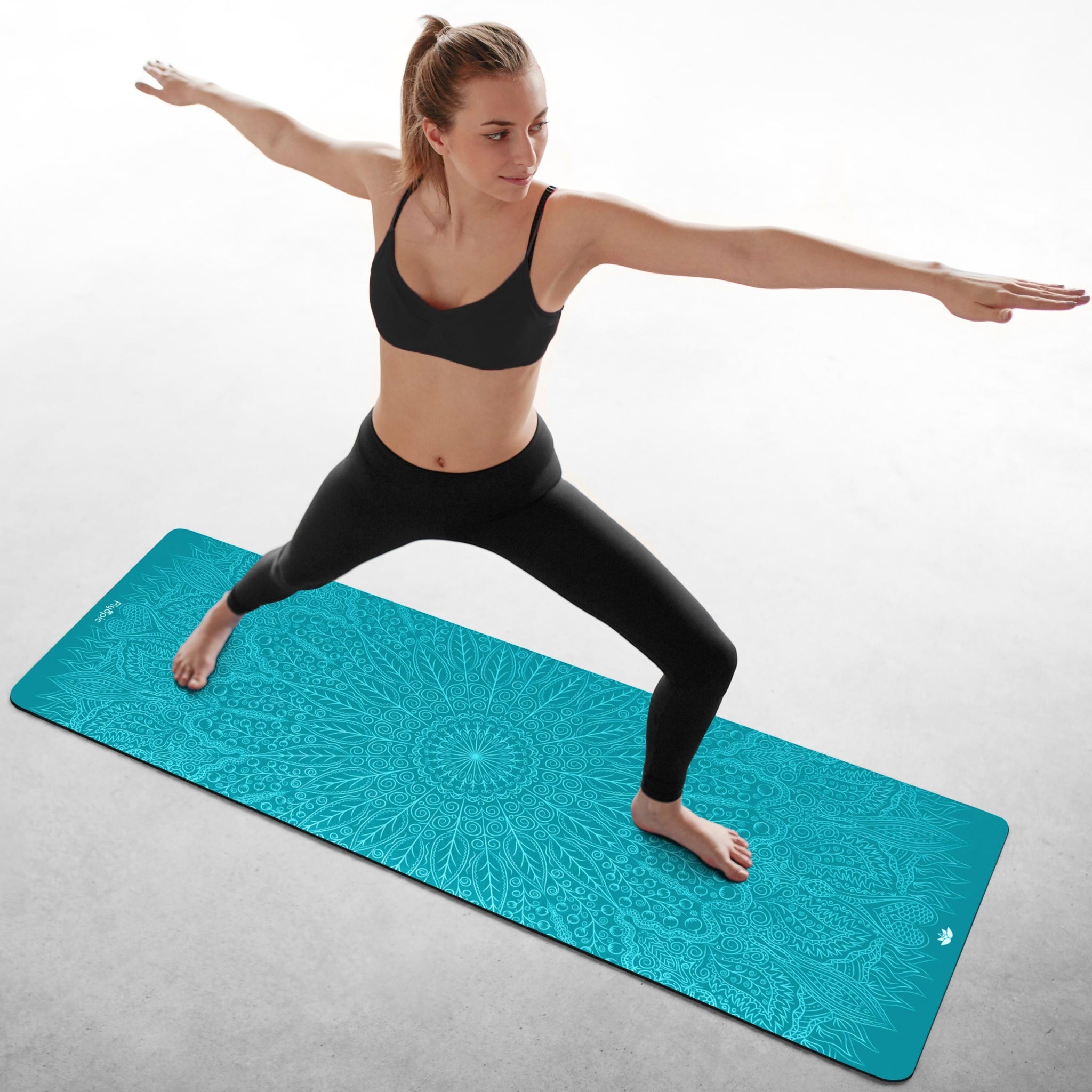 All In One Yoga Mat - Mint Mandala - Plyopic