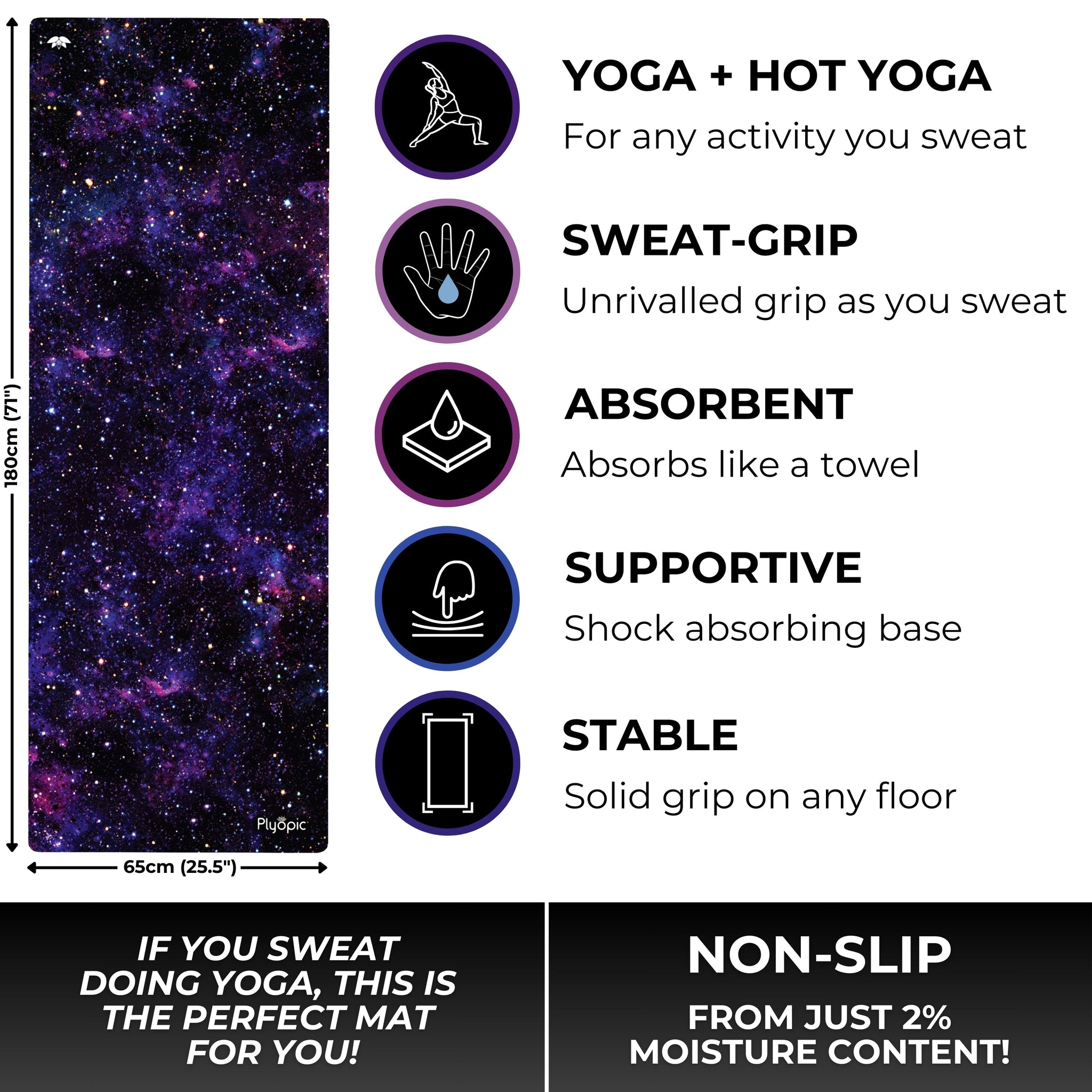 All In One Yoga Mat Nebula - Plyopic