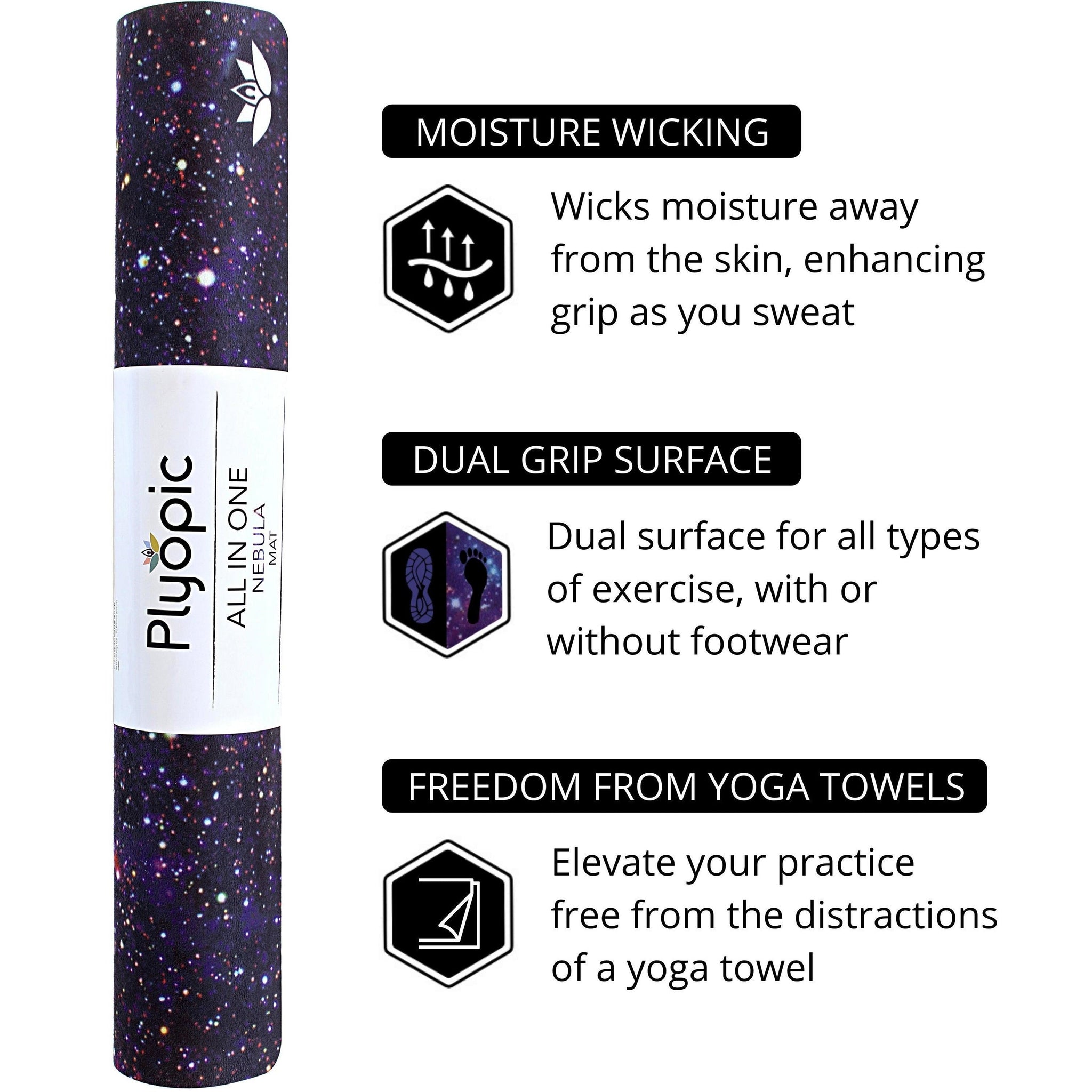 All In One Yoga Mat Nebula - Plyopic