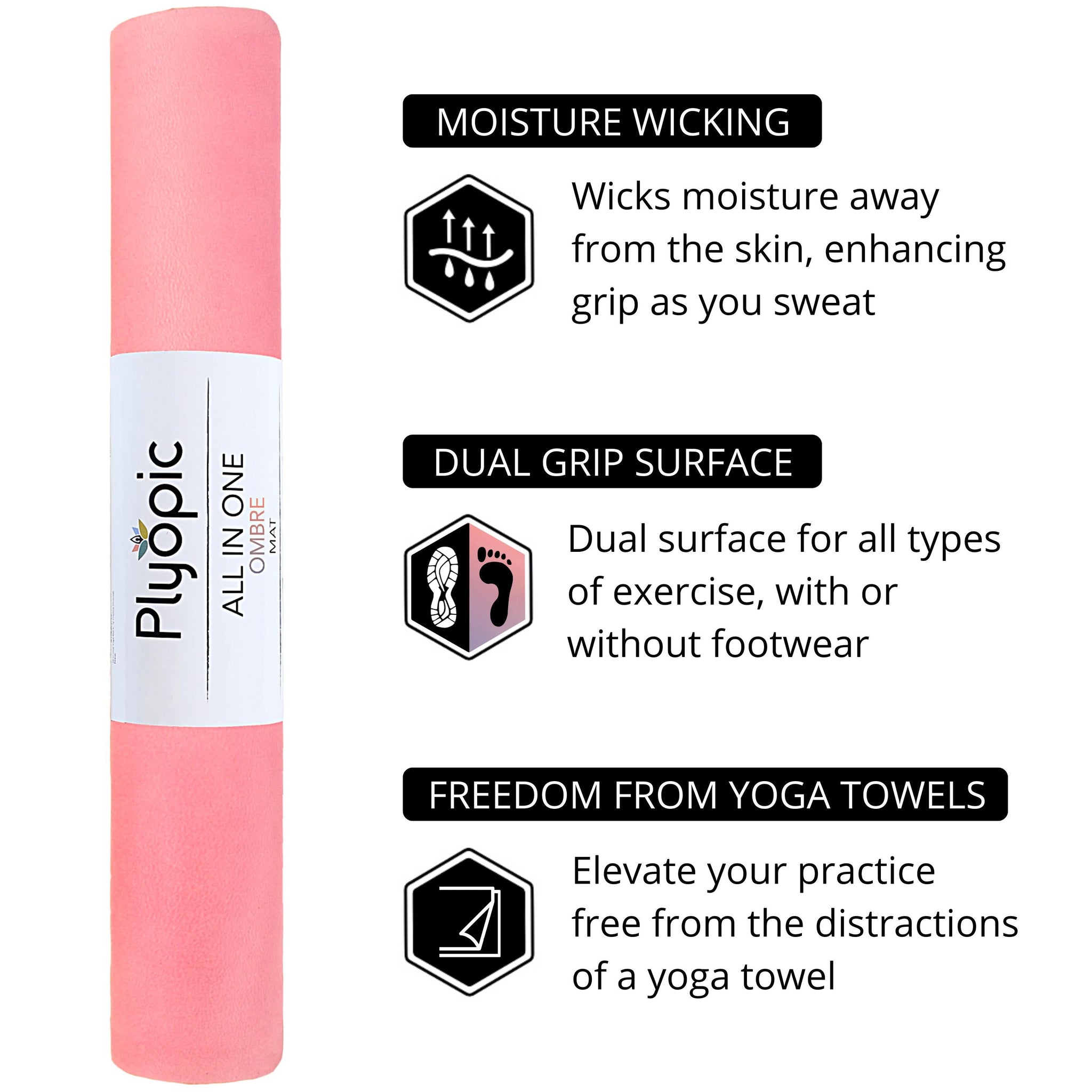 All In One Yoga Mat Ombre - Plyopic