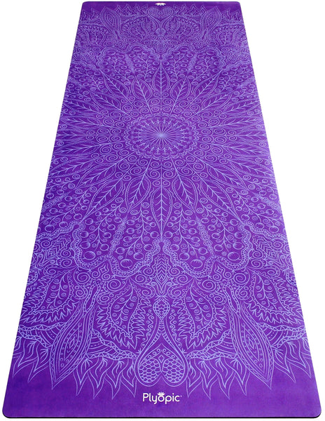 All In One Yoga Mat Purple Mandala - Plyopic