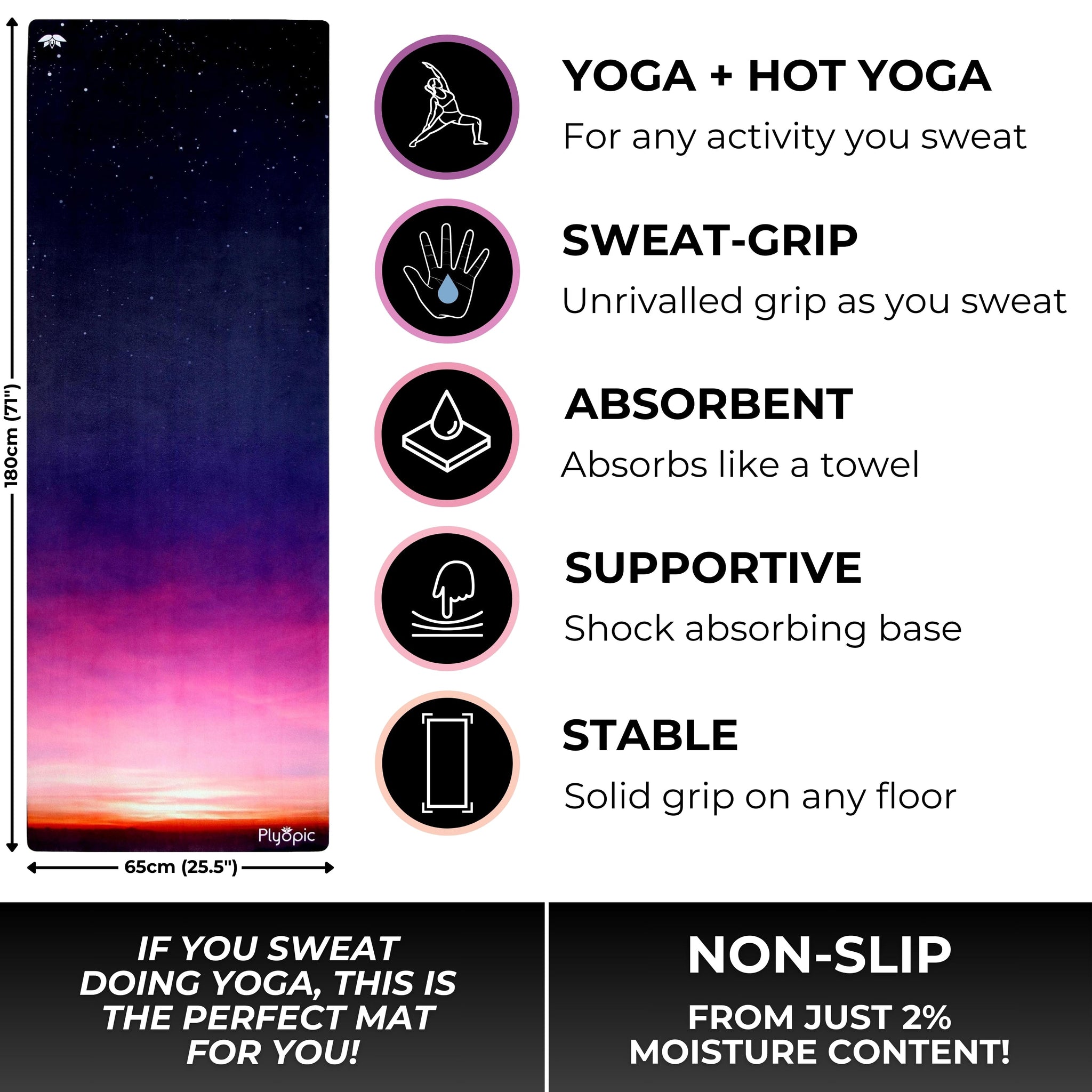 All In One Yoga Mat Stratospheric - Plyopic