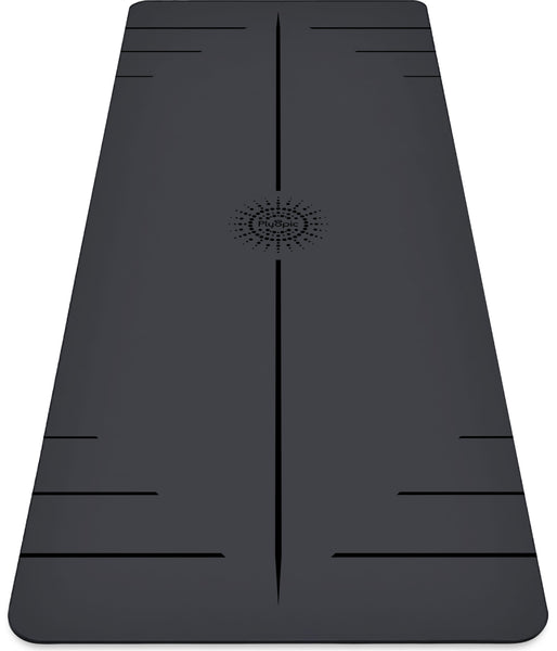 Ultra Grip Pro Yoga Mat - PoseMap Alignment - Signature Black - Plyopic