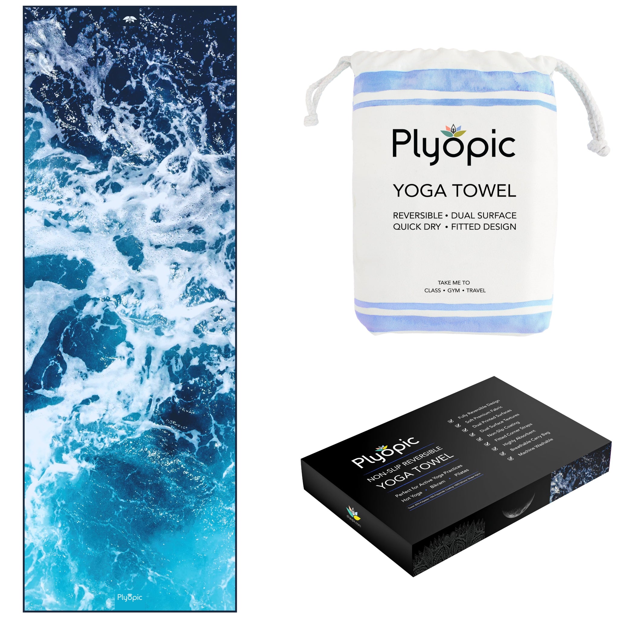 Yoga Mat Towel - Pacific - Plyopic