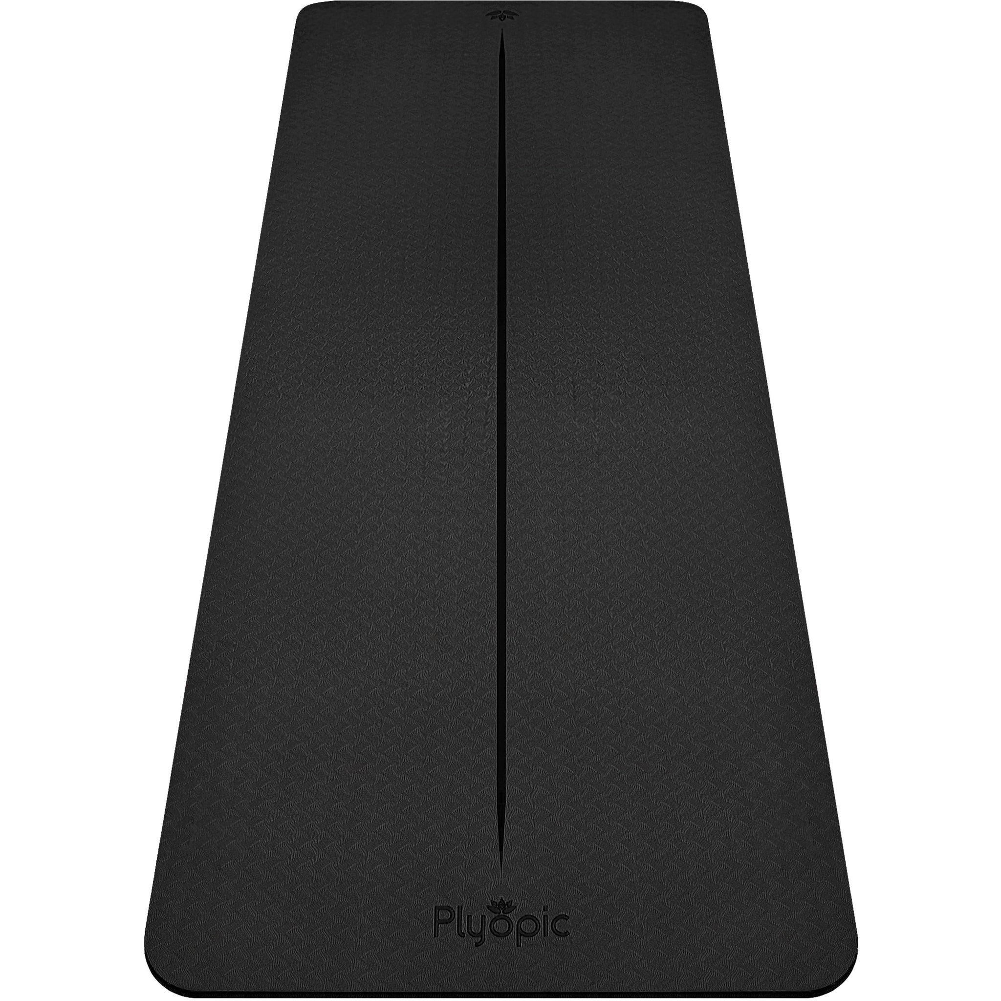 Yoga, Pilates & Exercise Mat - Black - Plyopic