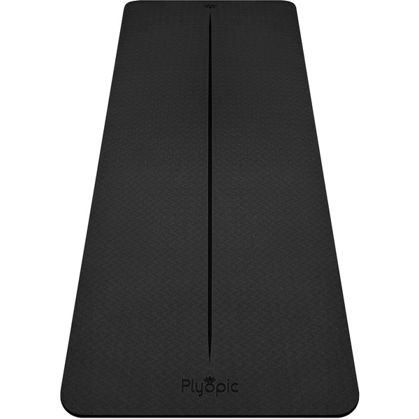 Yoga, Pilates & Exercise Mat - Black - Plyopic