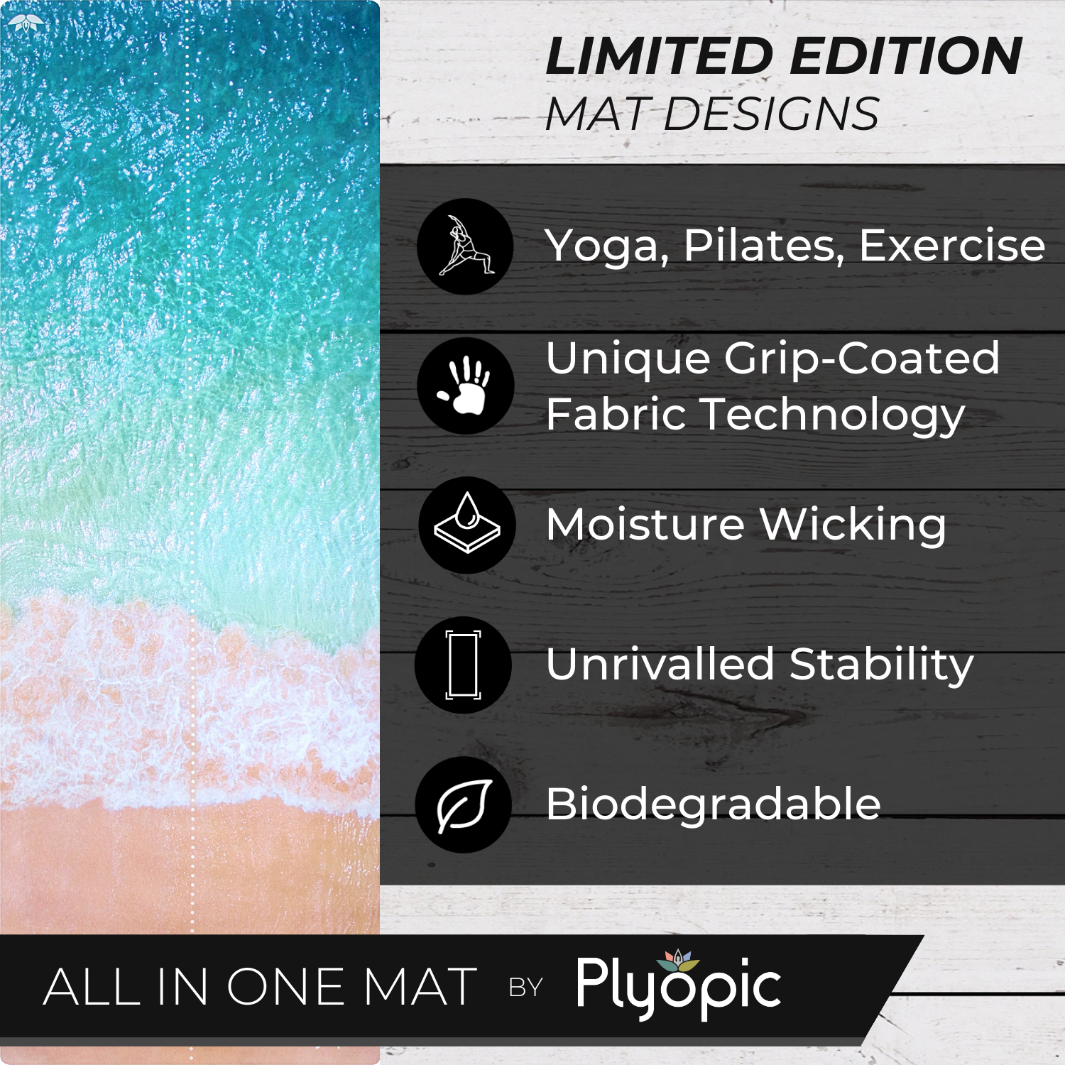Summer Beach Yoga Mat Thick Workout Exercise Mat, Non Slip Pilates Fitness  Mats, Eco Friendly, Anti-Tear 1/4 Thick Yoga Mats for Home Workout, Mats -   Canada