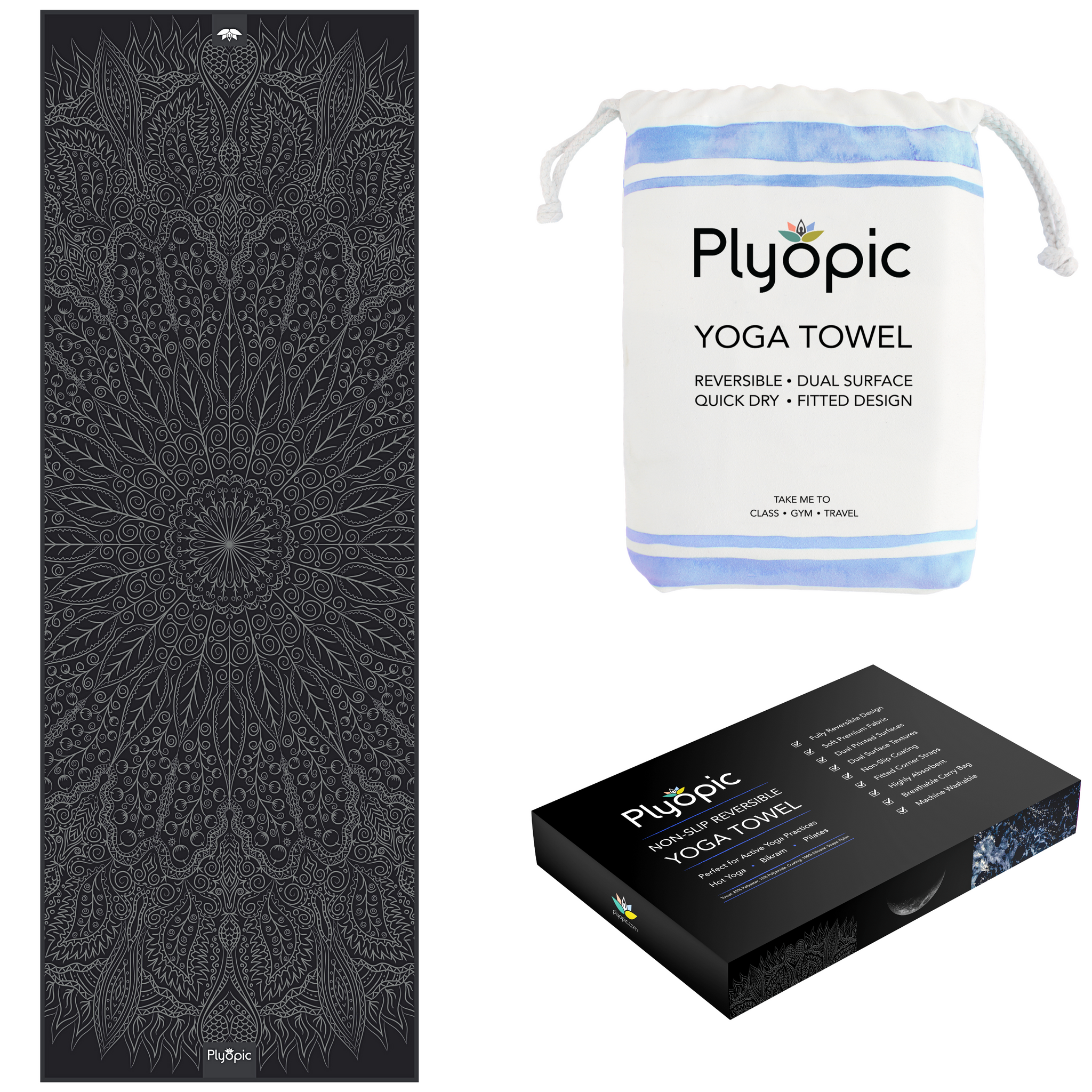 Plyopic Yoga Mat Towel - Mandala