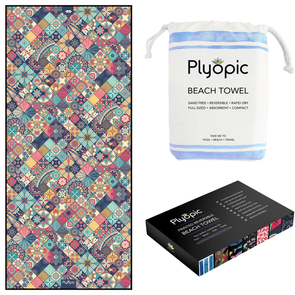 Plyopic Microfiber Beach Towel - Bohemian