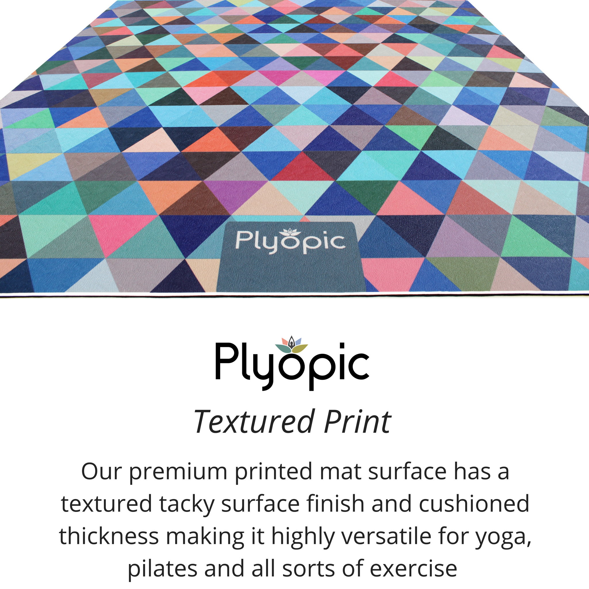 Plyopic-Printed Yoga, Pilates & Exercise Mat - Geometric-Yoga Mat