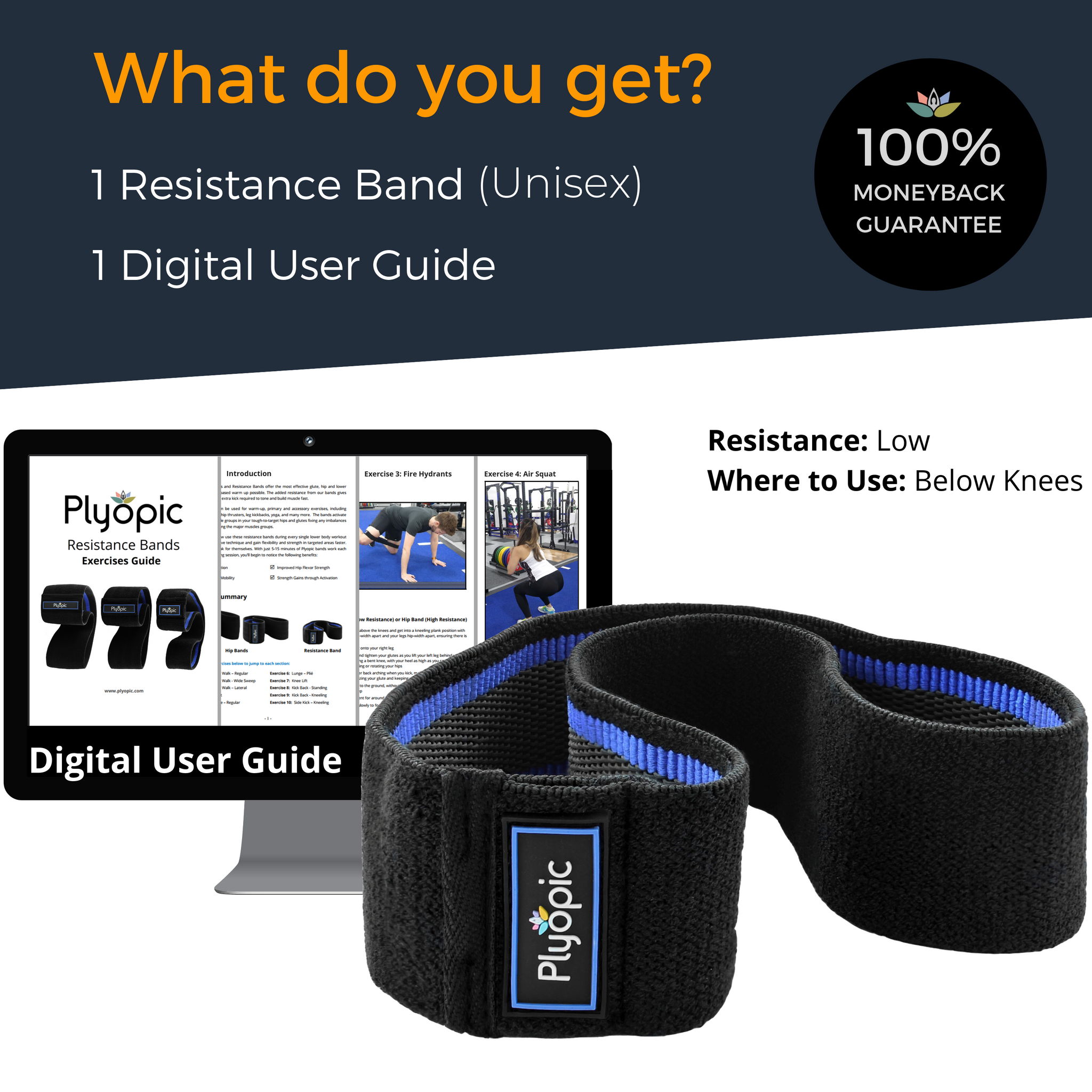 Plyopic-Resistance Band (For Lower Legs)-Resistance Band and Digital User Guide
