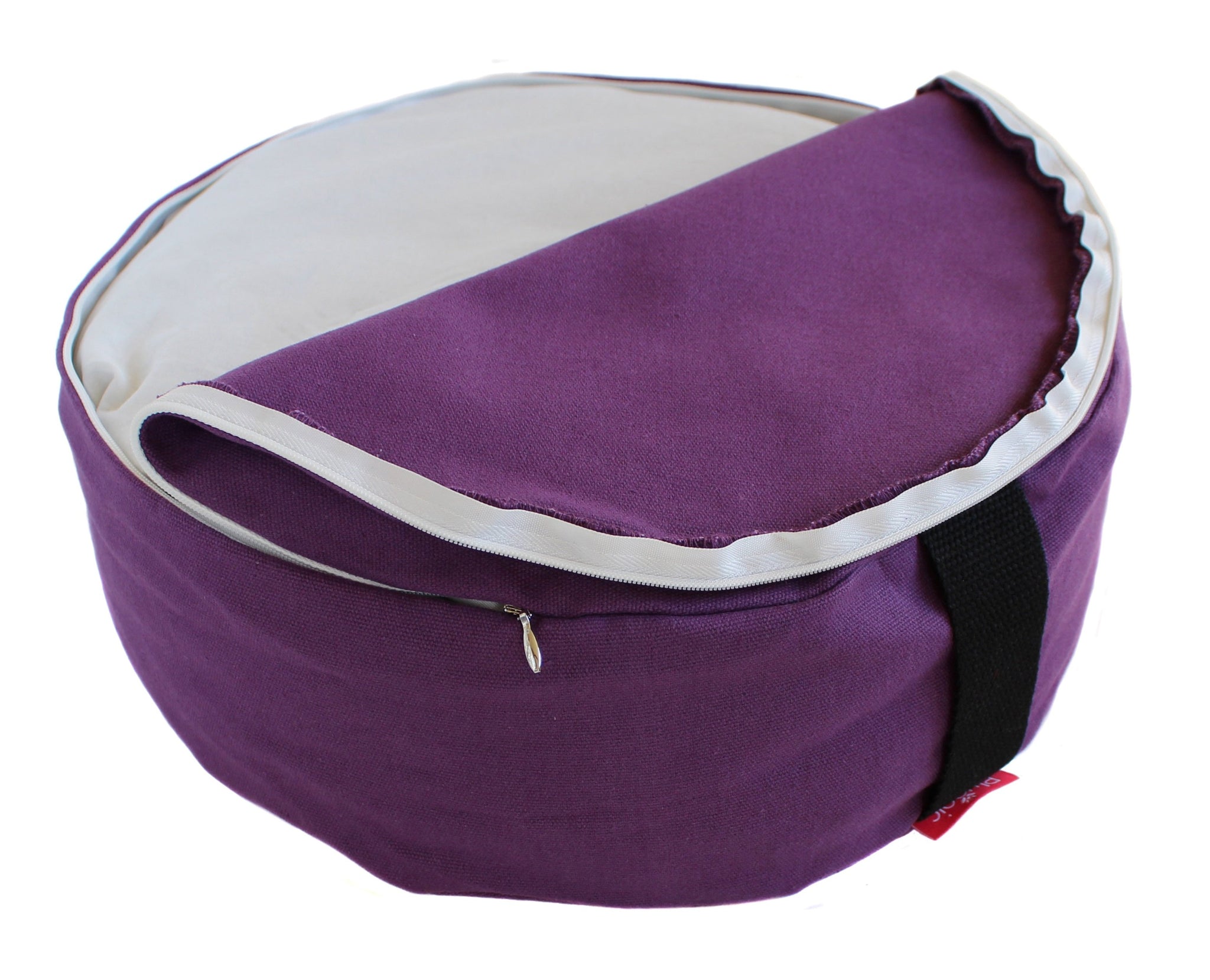 Plyopic-Zafu Meditation Cushion (Purple)-Meditation Cushion With Removable Washable Cover